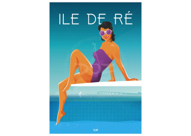 Poster DOZ Ile de Ré - The pool - Le Pont de Ré