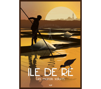 Poster DOZ Ile de Ré - Les Marais salants
