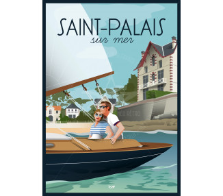 Poster DOZ Saint Palais sur Mer - Sailboat