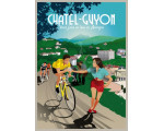 Affiche DOZ Chatel-Guyon - Auvergne - Tour de France