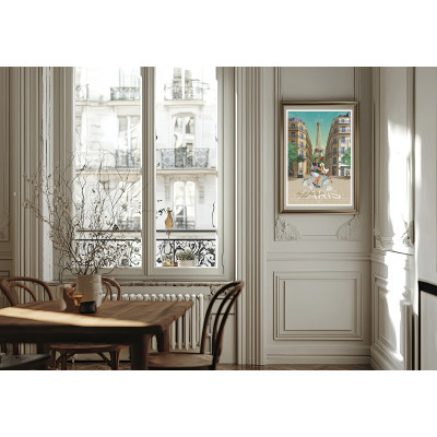 DOZ Poster - Paris - Haussmann and the Eiffel Tower