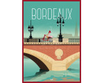 Affiche DOZ Bordeaux - le pont de pierre - Scooter