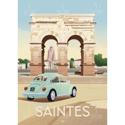 Affiche DOZ - Saintes - Arc de Germanicus