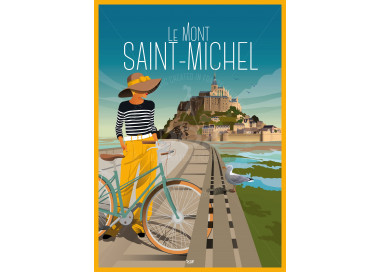 Affiche DOZ Mont Saint-Michel - Vélo