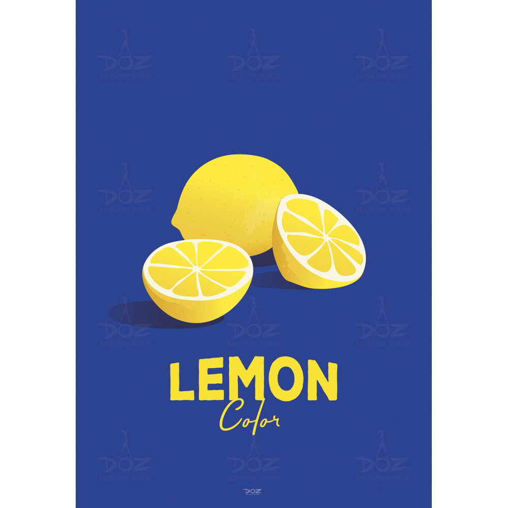 Affiche DOZ - Couleur Citron Affiche DOZ - Couleur Citron