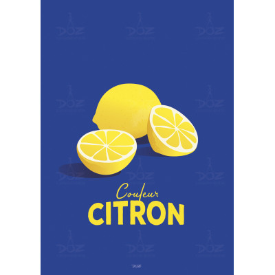Affiche DOZ - Couleur Citron