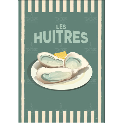 Magnet DOZ - Collection de la mer - Les Huîtres