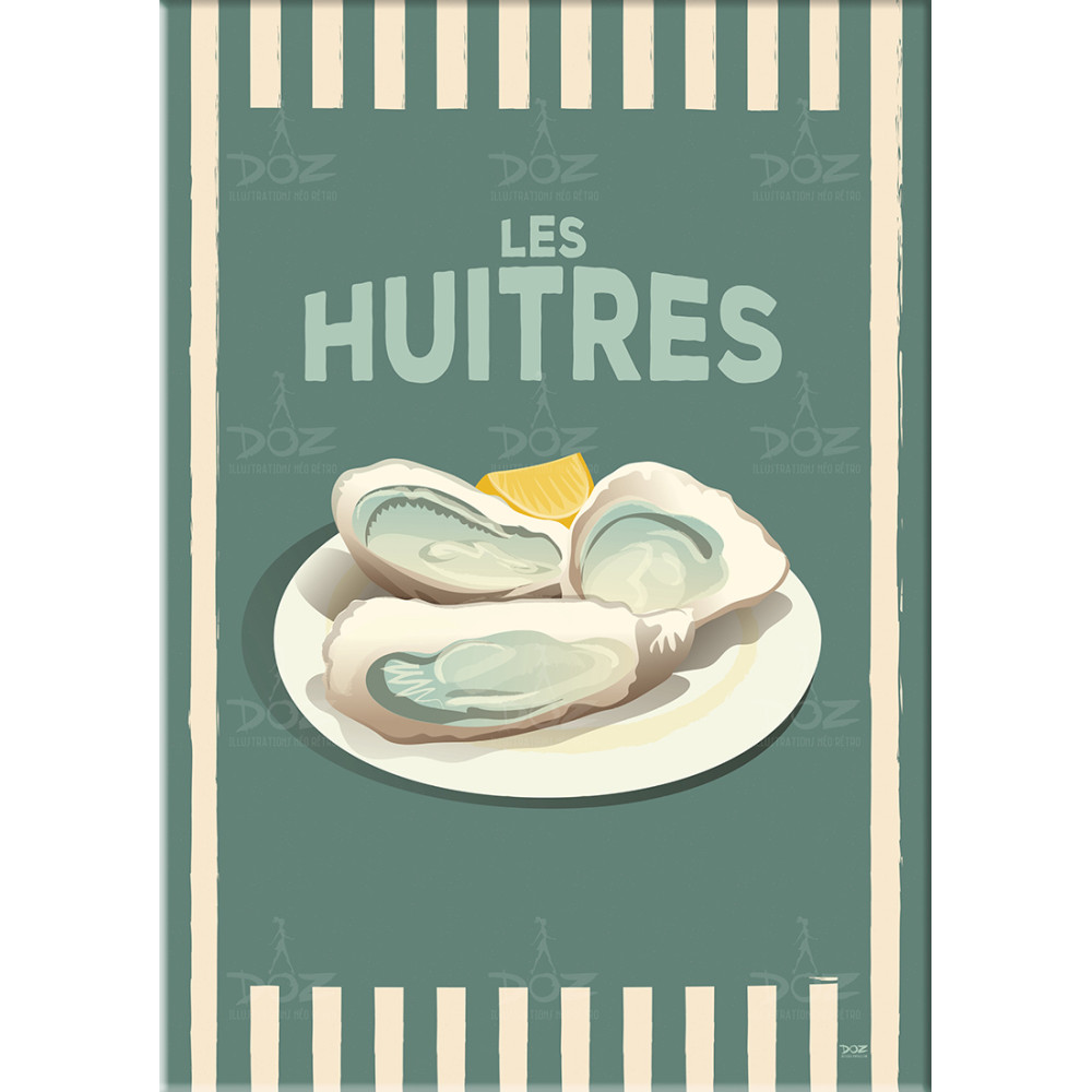 Magnet DOZ - Collection de la mer - Les Huîtres