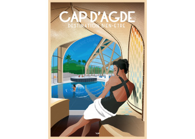 Poster DOZ Cap d'Agde - Relaxation