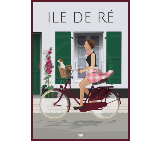 Affiche DOZ Ile de Ré - Vélo