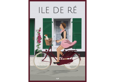Affiche DOZ Ile de Ré - Vélo