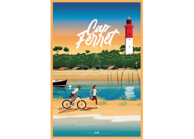 Affiche DOZ Cap Ferret Mimbeau - Phare