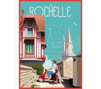 Poster DOZ La Rochelle scooter
