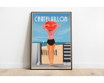 Affiche DOZ Châtelaillon-plage - Chapeau rouge