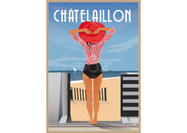 Poster DOZ Châtelaillon-plage - Red hat