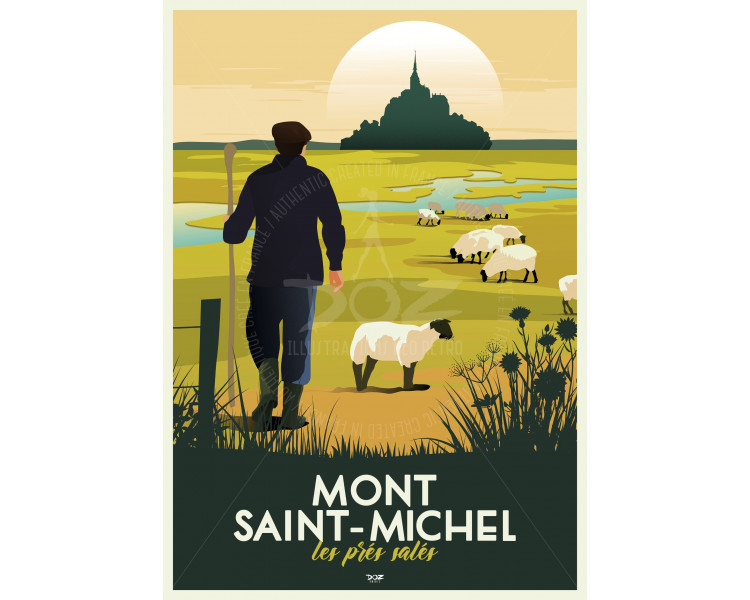 Poster DOZ Le Mont Saint-Michel - Les Prés Salés