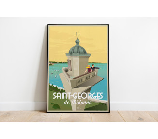 Affiche DOZ Saint Georges De Didonne - Le phare