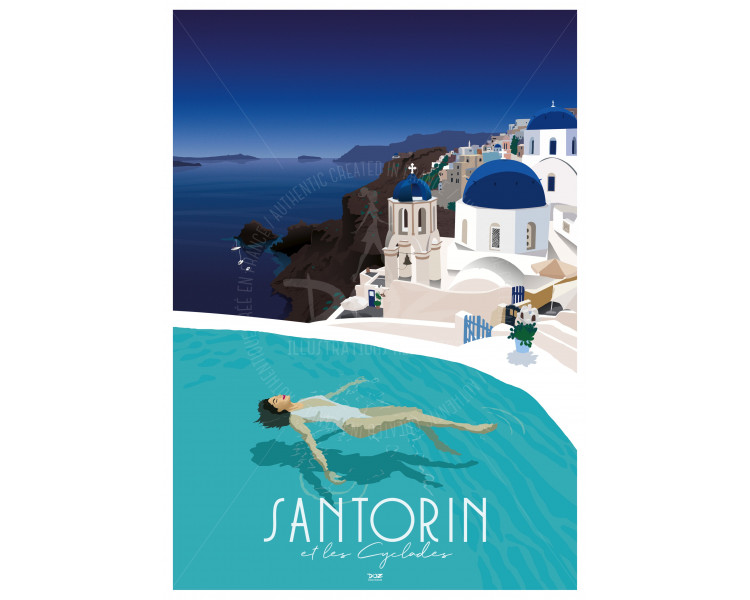 Poster DOZ Santorini - Oia - Greece