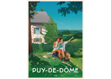 Affiche DOZ Auvergne Puy-de-Dôme - vacances
