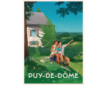 Poster DOZ Auvergne Puy-de-Dôme - holidays