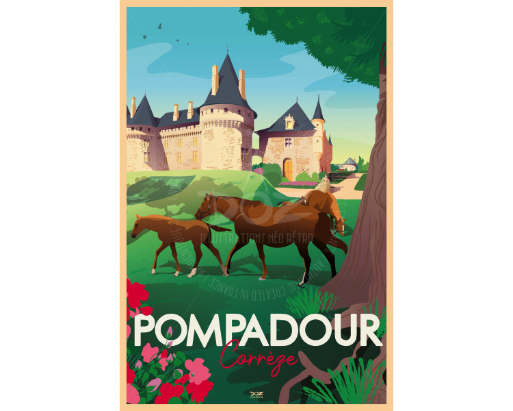 Affiche DOZ Pompadour - Corrèze