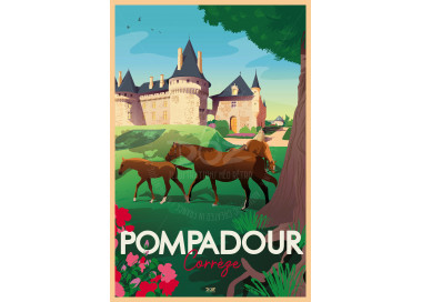 Affiche DOZ Pompadour - Corrèze