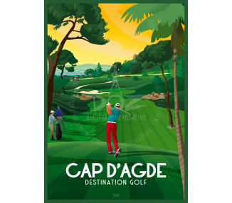 DOZ Poster Cap d'Agde - Le Golf men