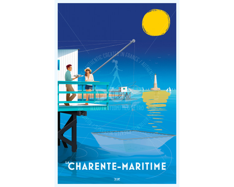 Affiche DOZ la Charente-Maritime - Littoral