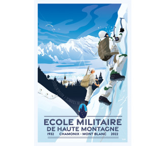 Poster DOZ Military School of High Mountain Chamonix