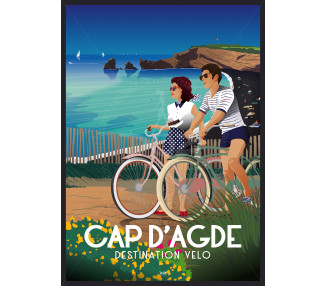 Affiche DOZ Cap d’Agde - Vélo