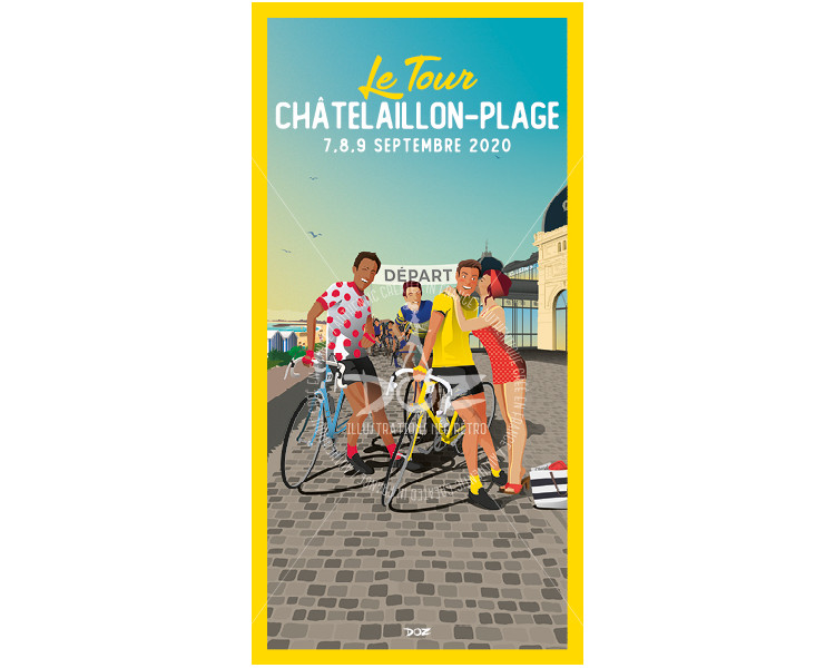 Postcard Tour of France Châtelaillon-Plage