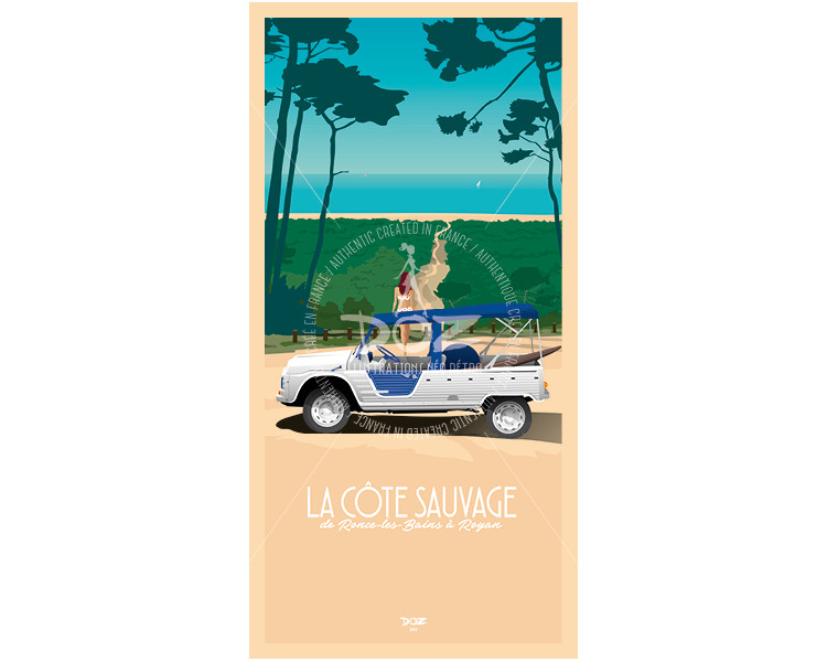 Postcard La Côte Sauvage - Charente Maritime