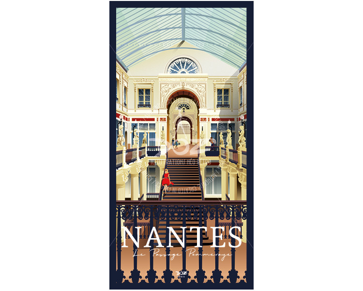 Carte Postale - Nantes - Le Passage Pommeraye