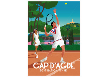 Affiche DOZ Cap d’Agde - Le Tennis