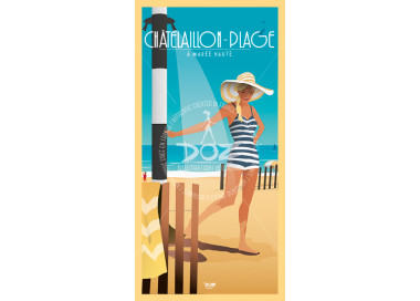 Postcard Châtelaillon-plage - High Tide