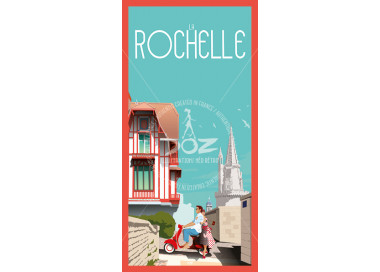 Carte postale - La Rochelle scooter