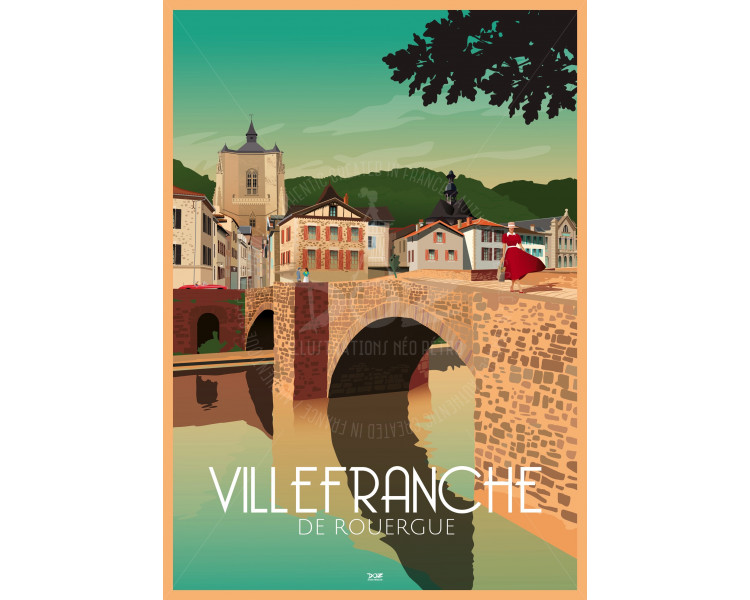 Affiche DOZ Villefranche de Rouergue