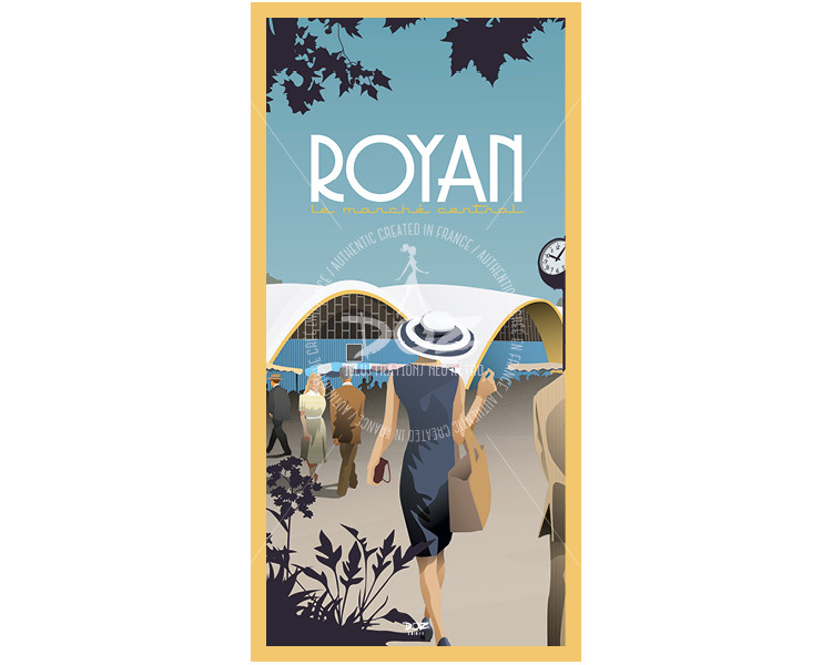 Postcard - Royan Le Marché