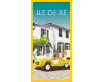 Postcard Ile de Ré - Mehari yellow