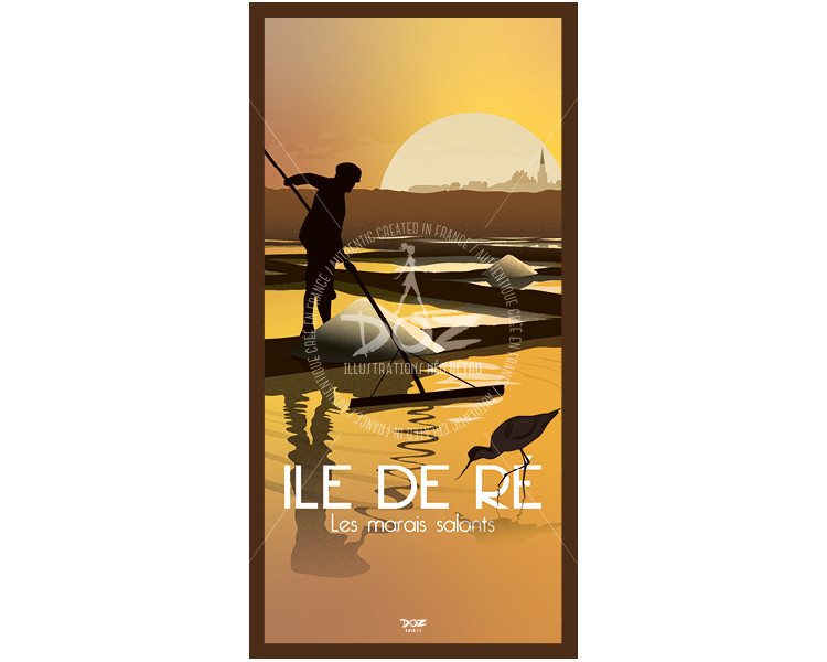 Postcard - Ile de Ré - Les Marais Salants