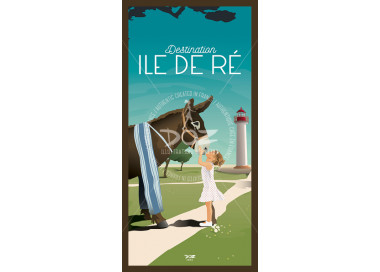 Postcard - Ile de Ré - Ane and child