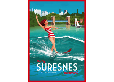 Affiche DOZ Suresnes - Ski nautique