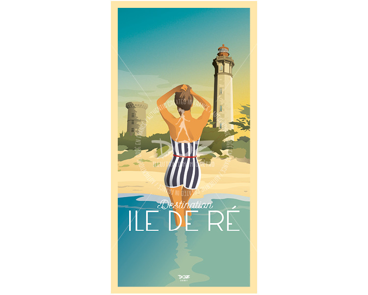 Postcard - Ile de Ré - Whale Lighthouse