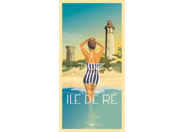 Postcard - Ile de Ré - Whale Lighthouse