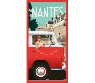 Carte Postale - Nantes - le château et combi
