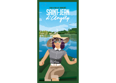 Carte Postale - ST JEAN ANGELY - plan d'eau