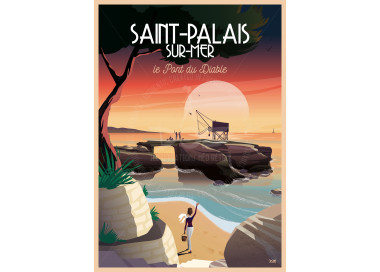 Affiche DOZ Saint Palais Sur Mer, Le Pont du Diable