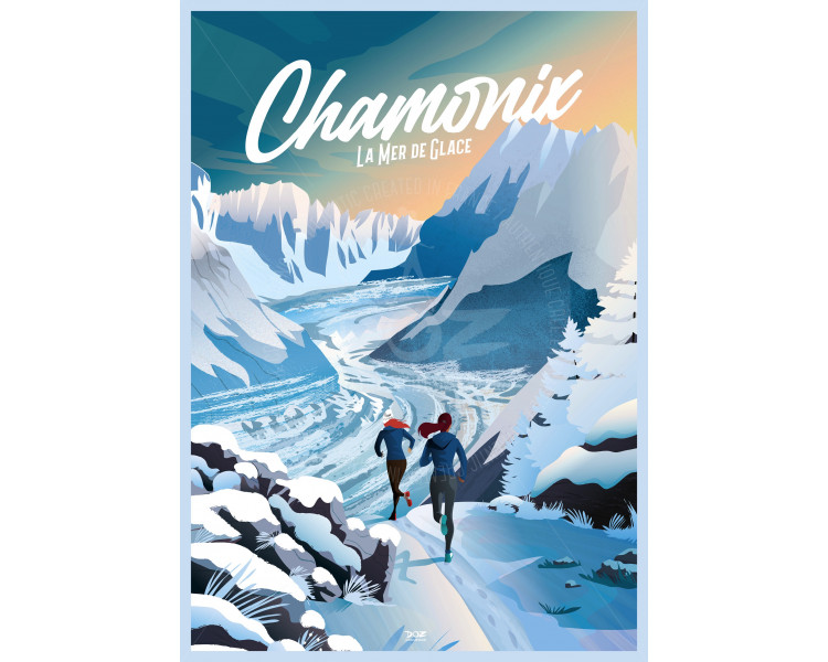 DOZ Poster Chamonix - Mer de Glace