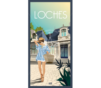 Postcard - Loches - the villa
