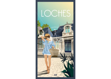 Postcard - Loches - the villa